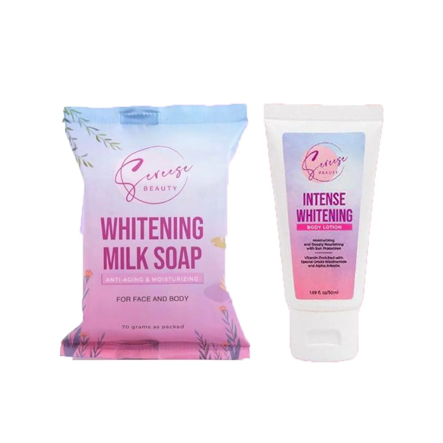 Sereese Beauty Whitening Milk Soap & Body Lotion - 70g 50ml
