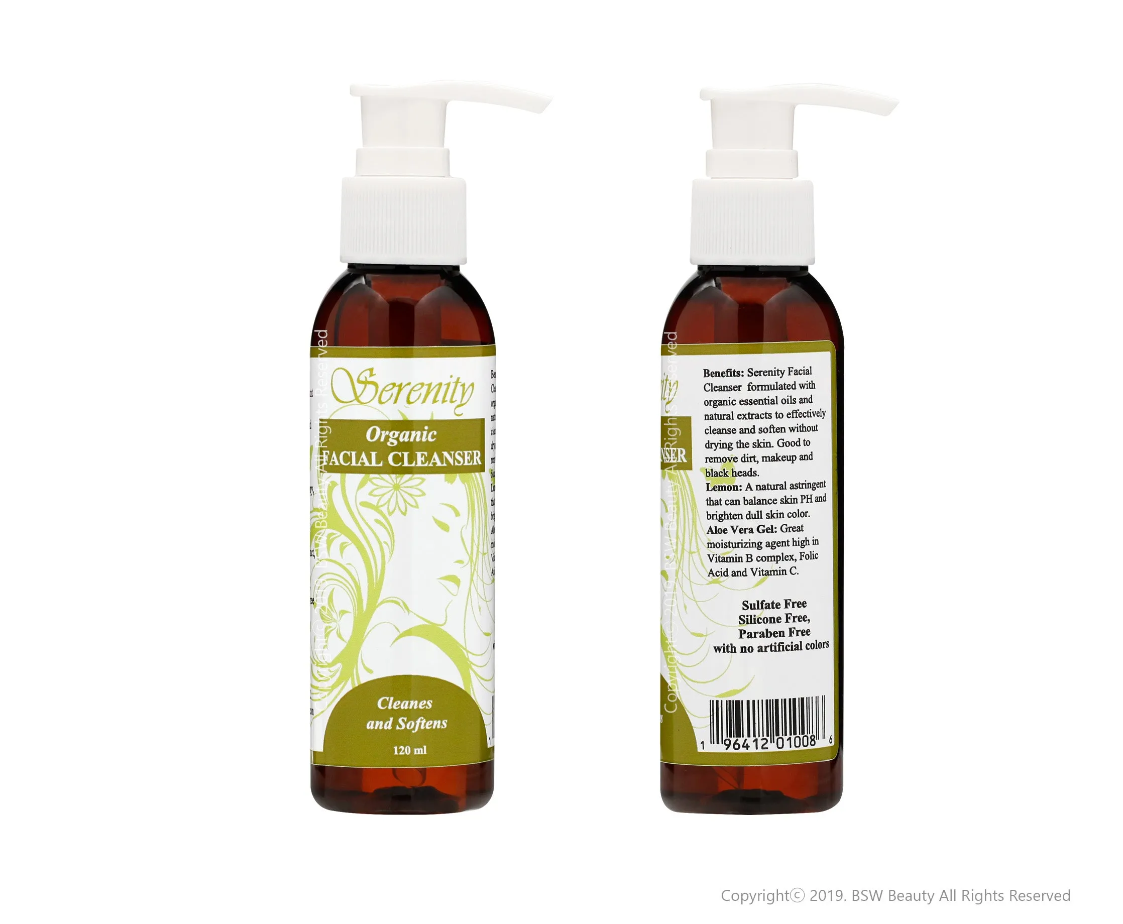 SERENITY ORGANIC FACIAL CLEANSER 120ml