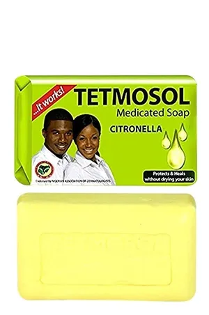 Set of 3 Nigerian Tetmosol Medicated Soap Citronella -Large (120 g)