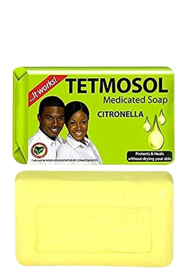 Set of 3 Nigerian Tetmosol Medicated Soap Citronella -Large (120 g)