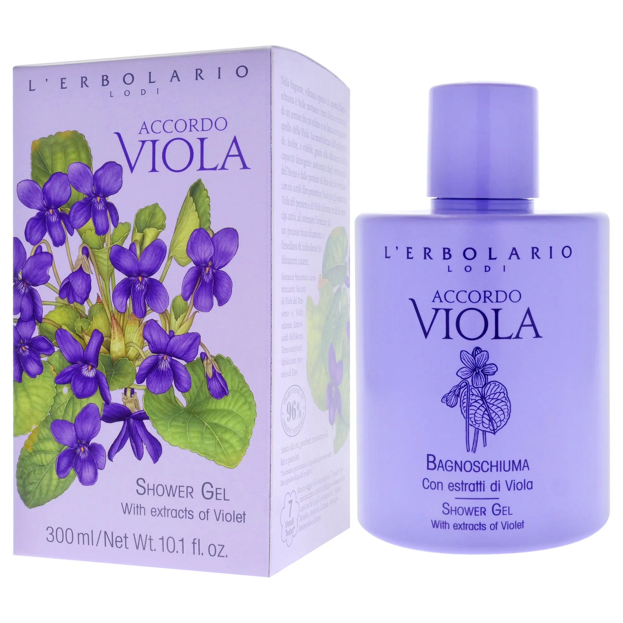Shower Gel - Accordo Viola by LErbolario for Women - 10.1 oz Shower Gel