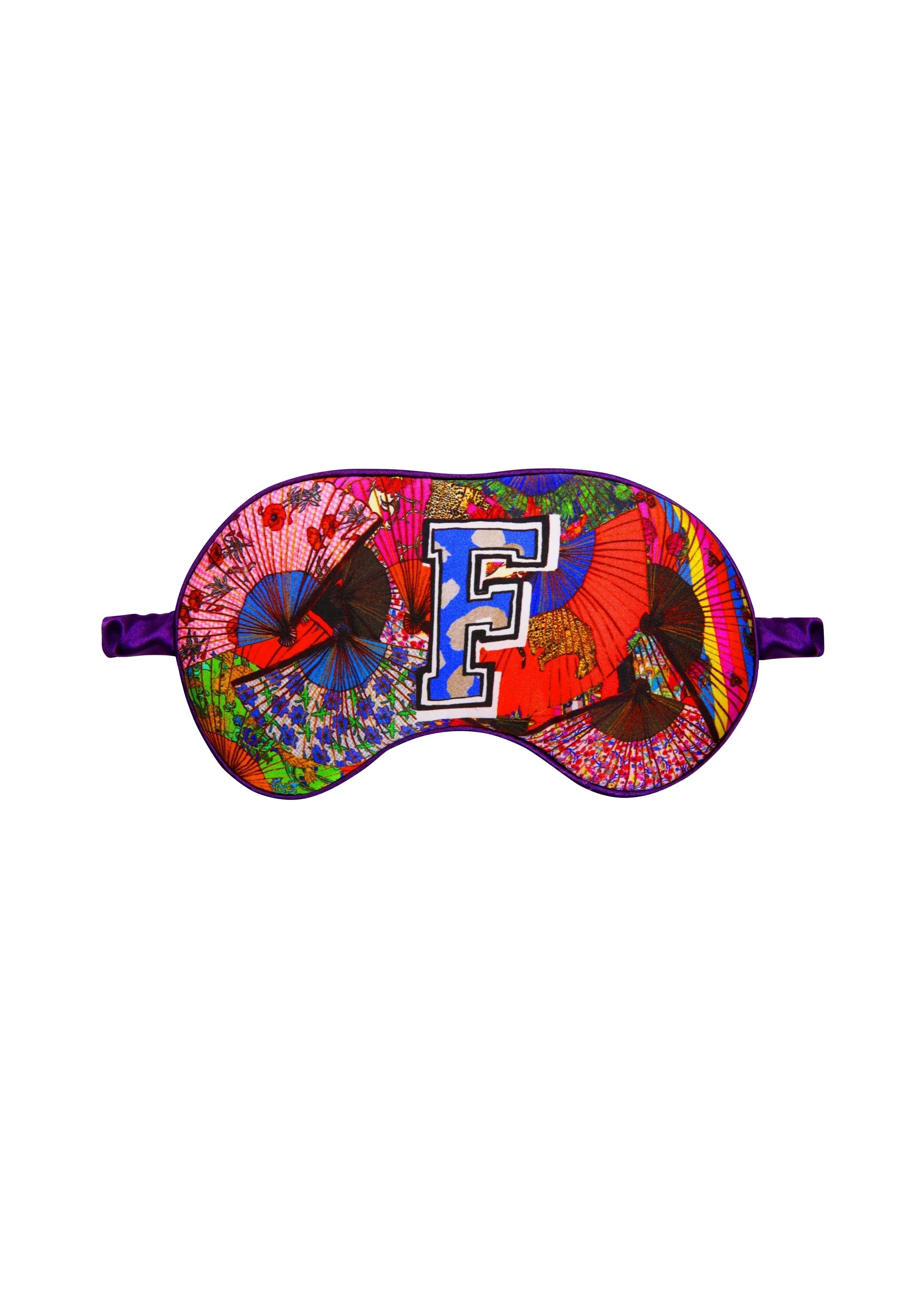 Silk Eye Mask / "F for Fan"