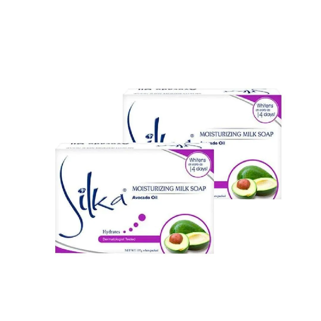 Silka Moisturizing Milk Soap with Avocado Oil 135g x 2 Pcs