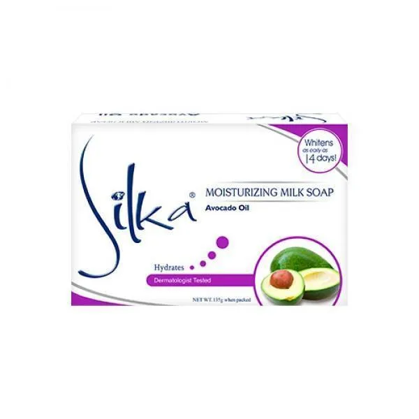 Silka Moisturizing Milk Soap with Avocado Oil 135g x 2 Pcs