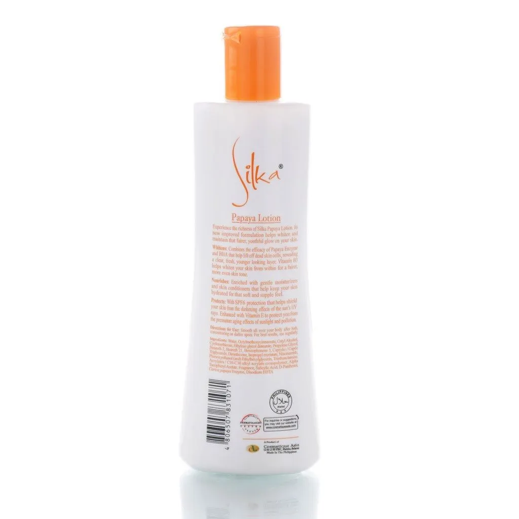 Silka Skin Whitening Papaya Lotion SPF6 200ml
