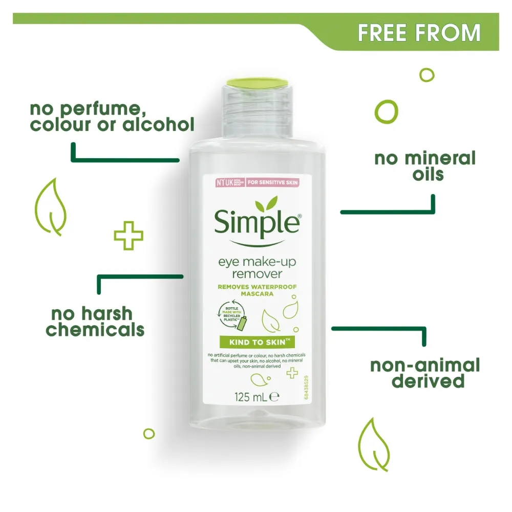 Simple Kind To Skin Oil-Free Eye Makeup Remover 125ml