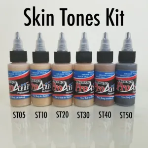 Skin Tone Collection 1 oz - 6 Pack - ProAiir Hybrid Waterproof Makeup