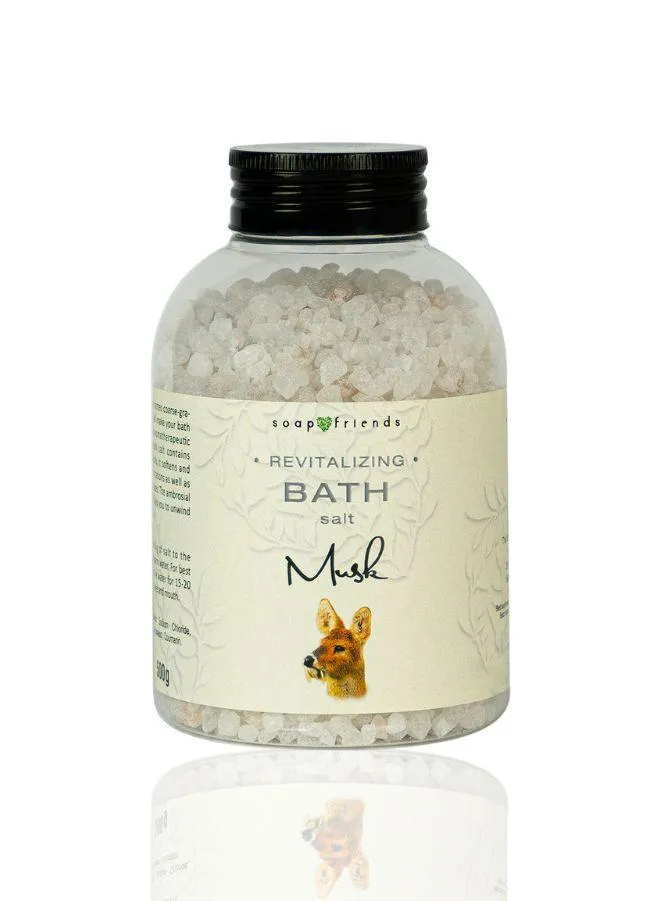Soap&Friends Sensual Musk Bath Salt for Skin Renewal and Vitality 500g