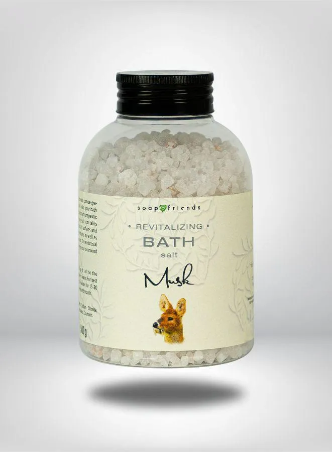 Soap&Friends Sensual Musk Bath Salt for Skin Renewal and Vitality 500g