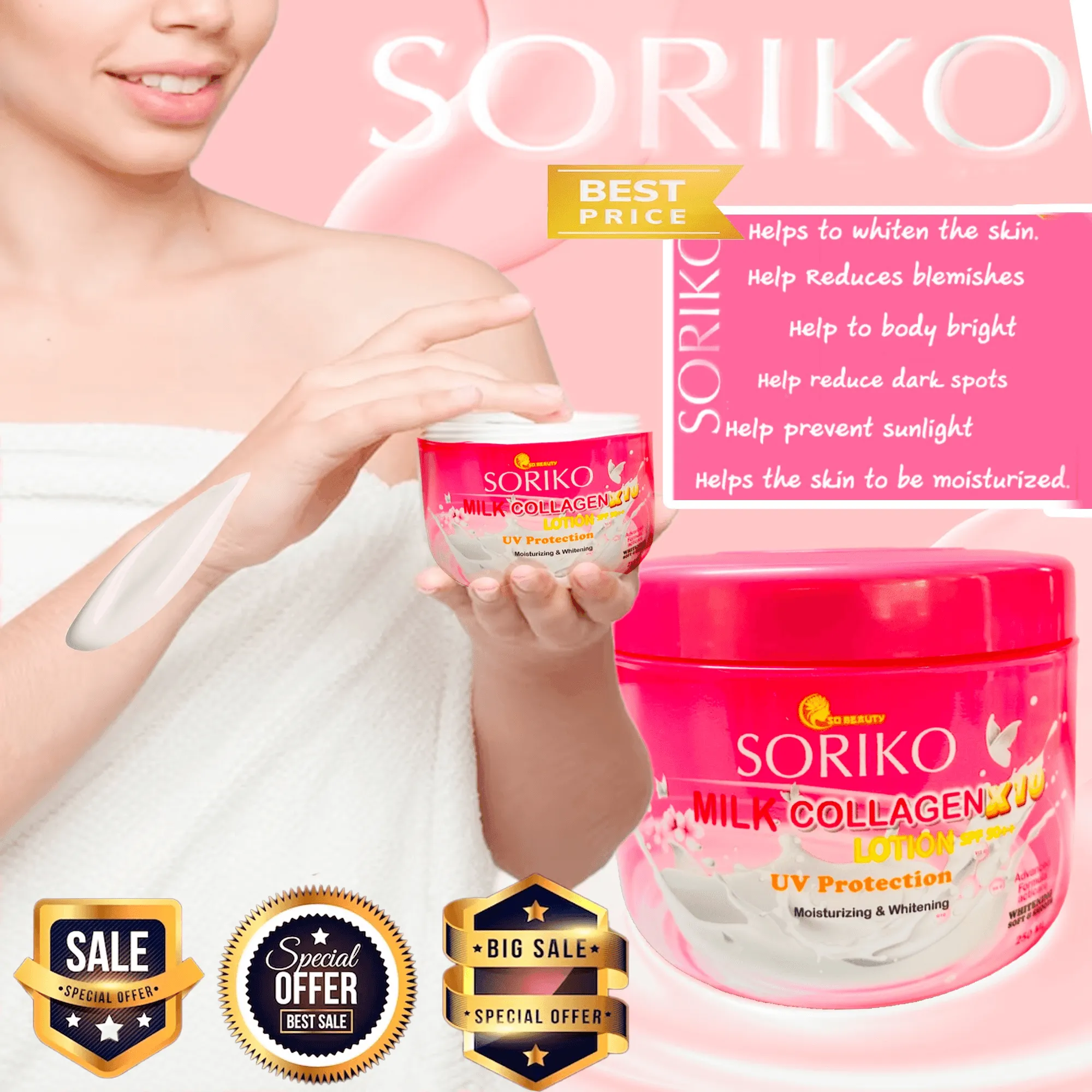 Soriko Milk Collagen Body Lotion - 250ml