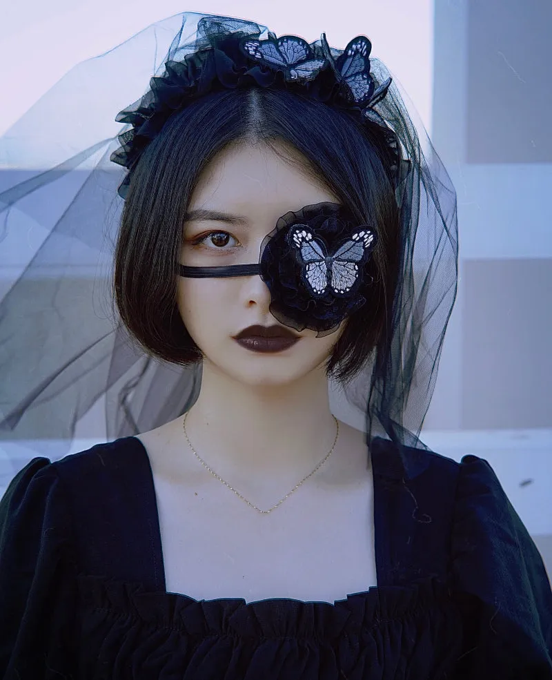 Strange Sugar~Gothic Lolita Butterfly Eye Mask