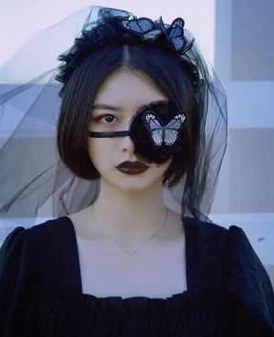 Strange Sugar~Gothic Lolita Butterfly Eye Mask