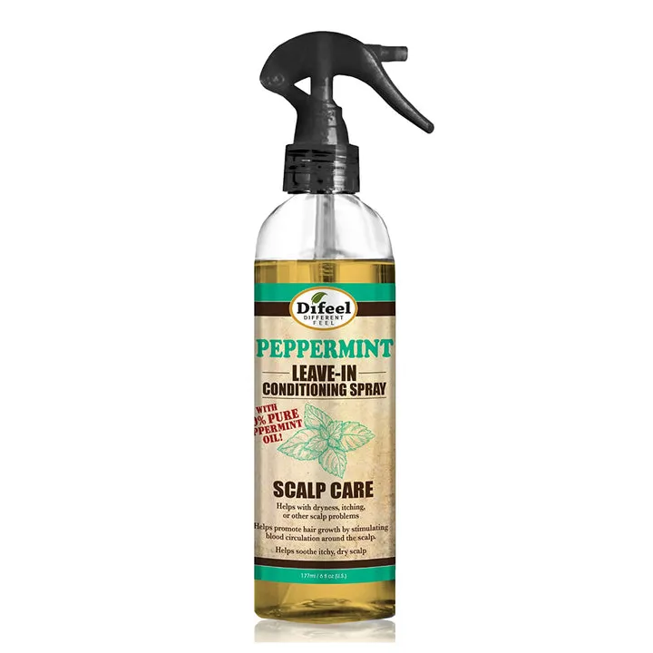 Sunflower Difeel Leave In Conditioning Spray (6oz) - Scalp Care Peppermint