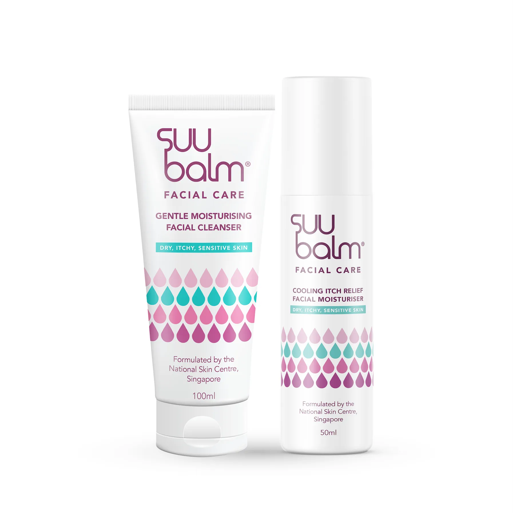 Suu Balm Facial Care Bundle Set (Cleanser 100ml   Cream 50ml)