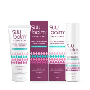 Suu Balm Facial Care Bundle Set (Cleanser 100ml   Cream 50ml)