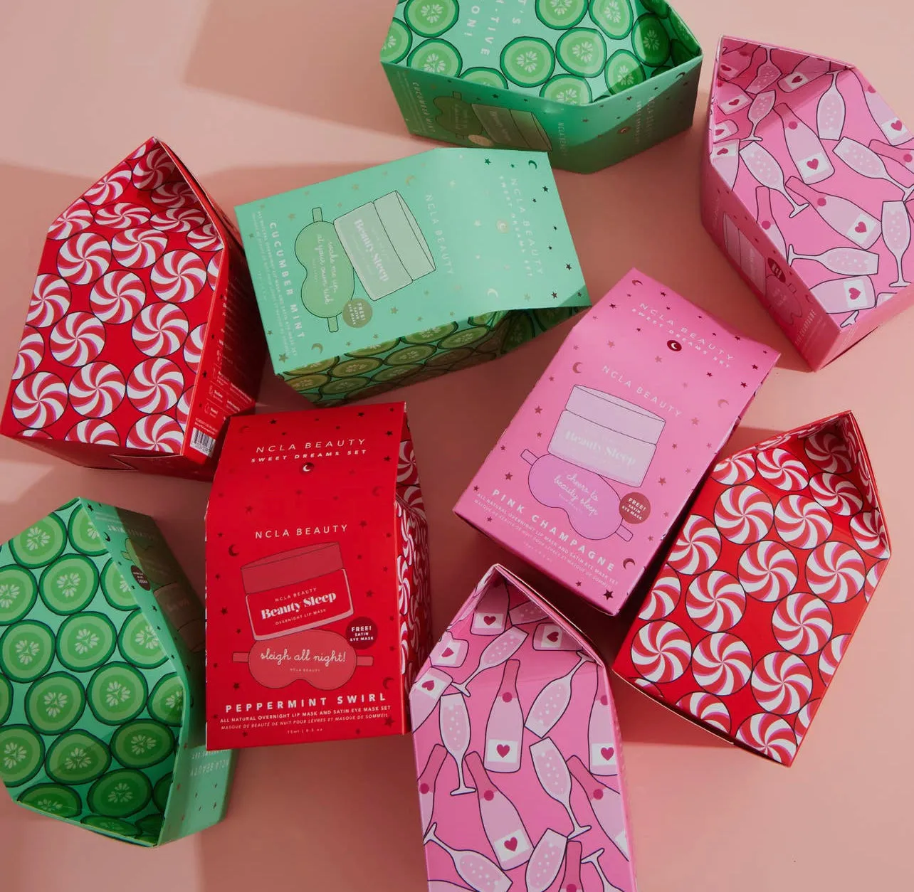 Sweet Dreams Pink Champagne Lip Mask Holiday Gift Set