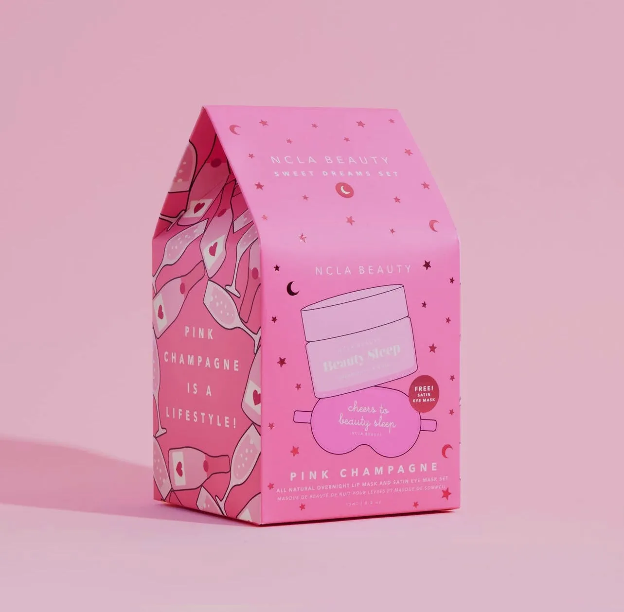 Sweet Dreams Pink Champagne Lip Mask Holiday Gift Set
