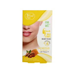 Sweet Face Almond & Honey With Vitamin E Face Wax Strips 20Pcs