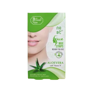 Sweet Face Aloe Vera With Vitamin E Face Wax Strips 20Pcs