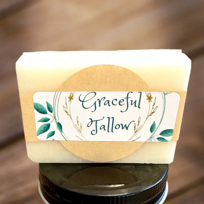 Tallow Shampoo Body Bar Soap Handmade Grass Fed Tallow Soap Bar gift Carnivore diet Animal Based Soap Handcrafted Home Made All Natural Bars