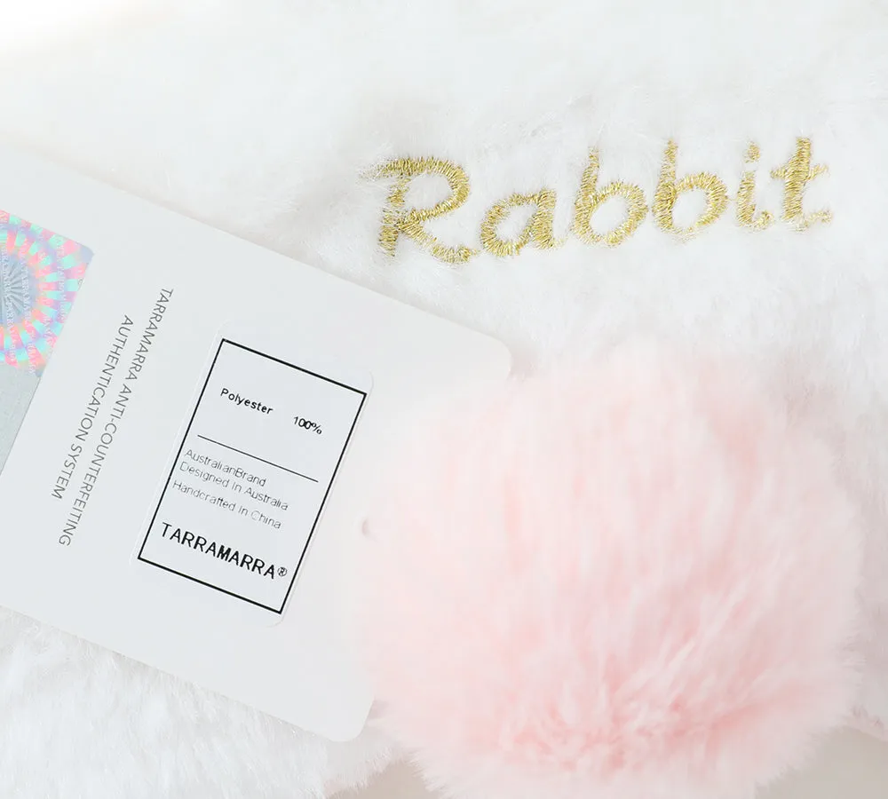 TARRAMARRA® Faux Fur Ultra Plush Rabbit Eye Mask