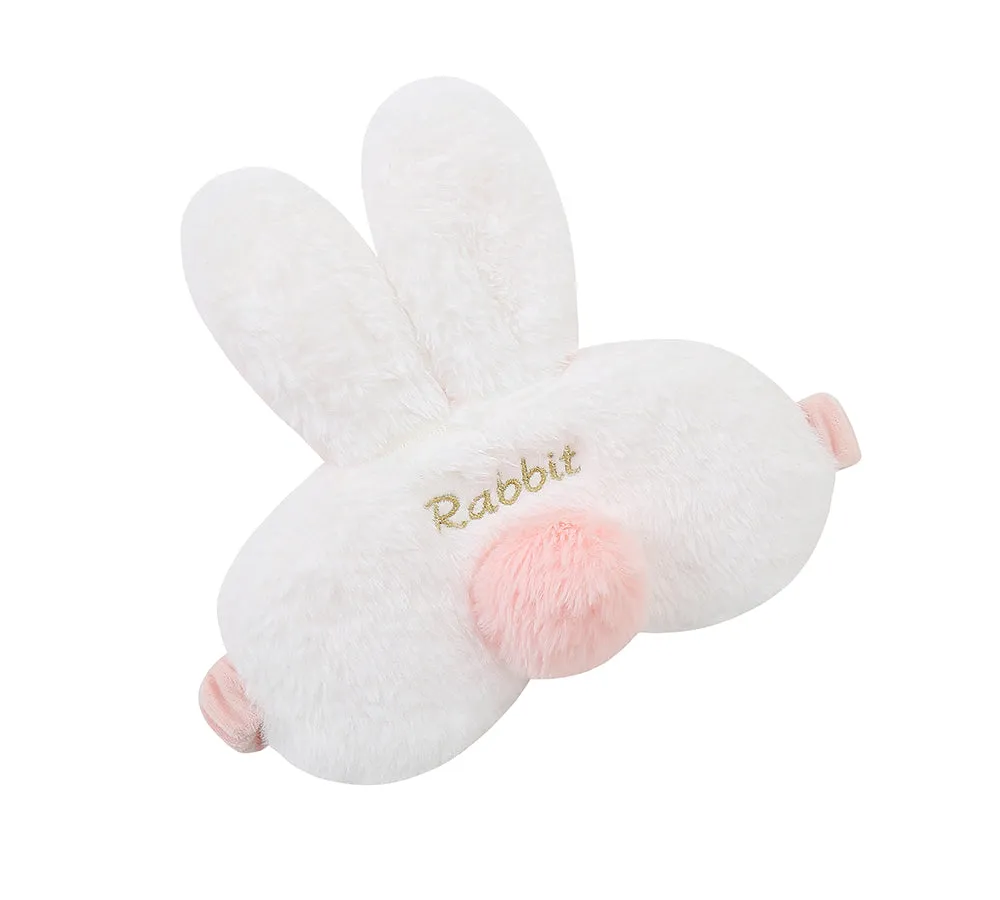 TARRAMARRA® Faux Fur Ultra Plush Rabbit Eye Mask