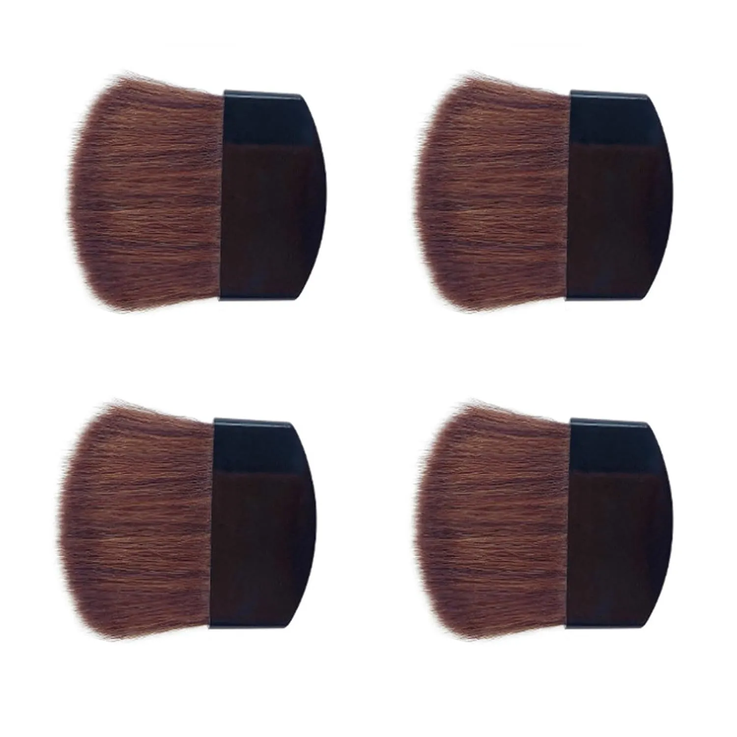 TEONEI Mini Powder Blush Brush Small Makeup Brush Facial Makeup Brush,4PCS