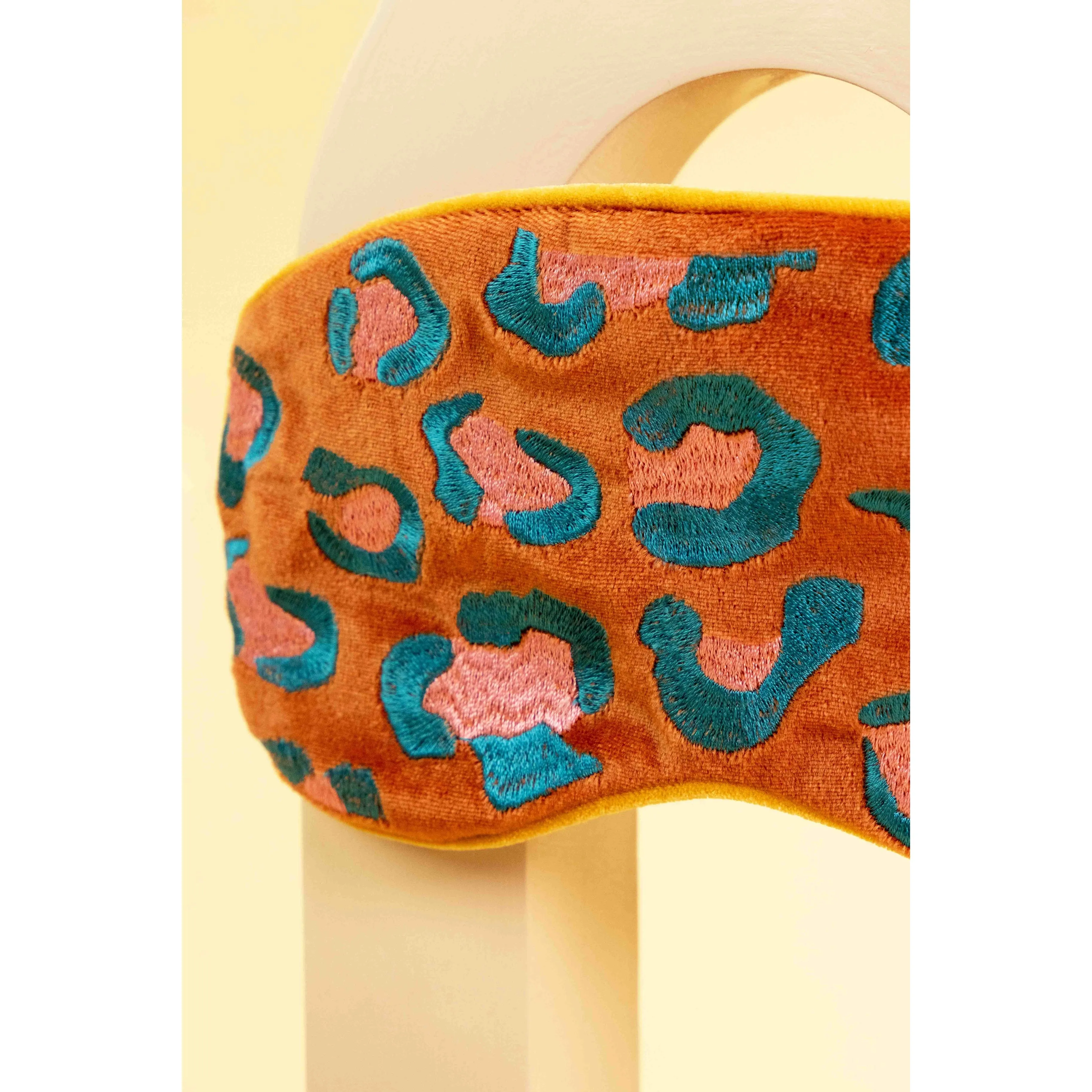 The World Is A Jungle Lavender Velvet Eye Mask