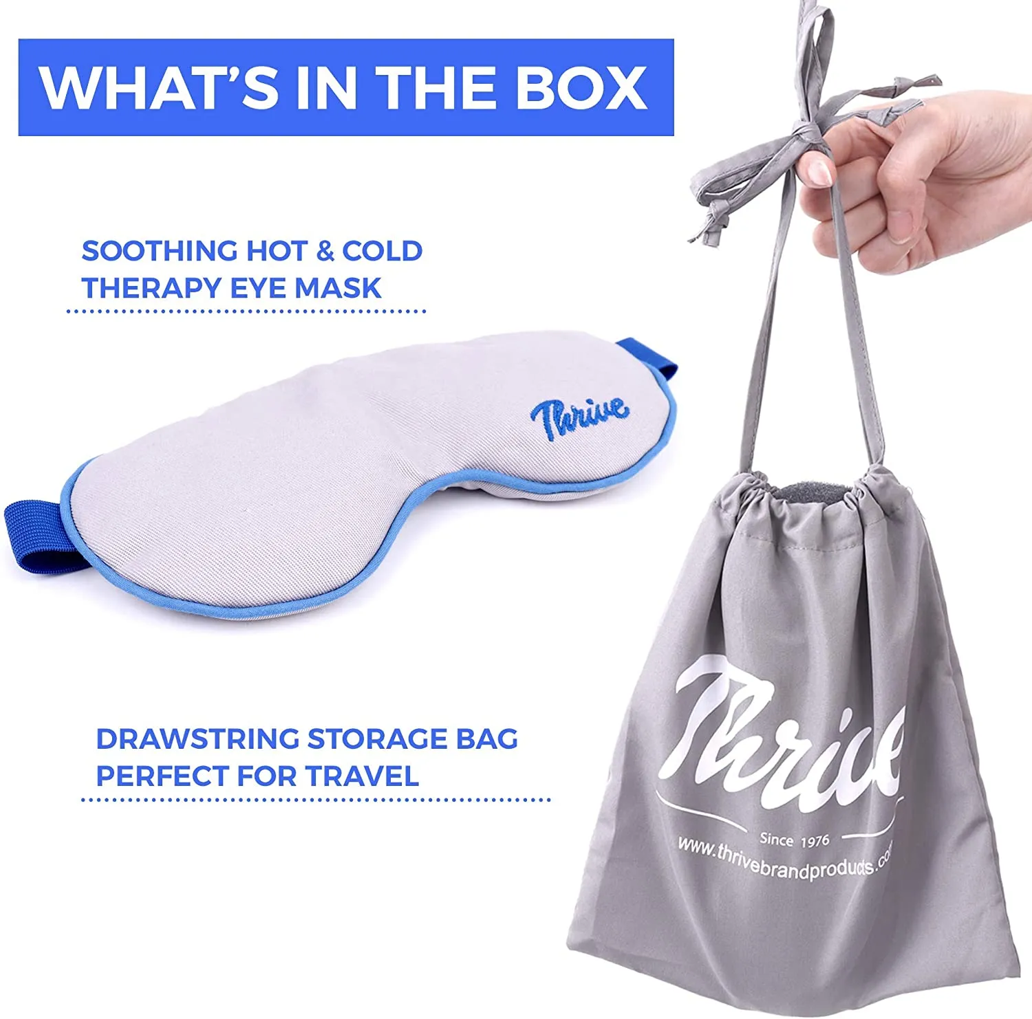 Thrive Warm & Cold Eye Compress for Dry Eyes and Eye Care