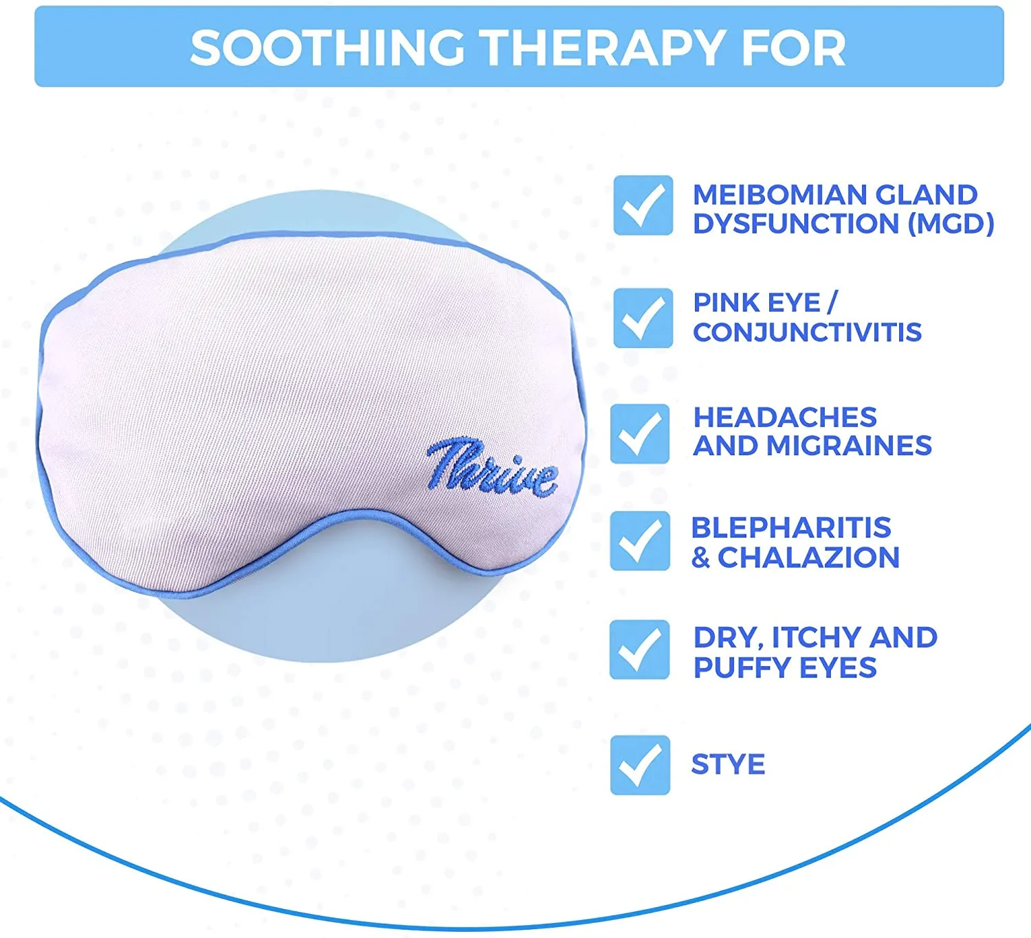 Thrive Warm & Cold Eye Compress for Dry Eyes and Eye Care