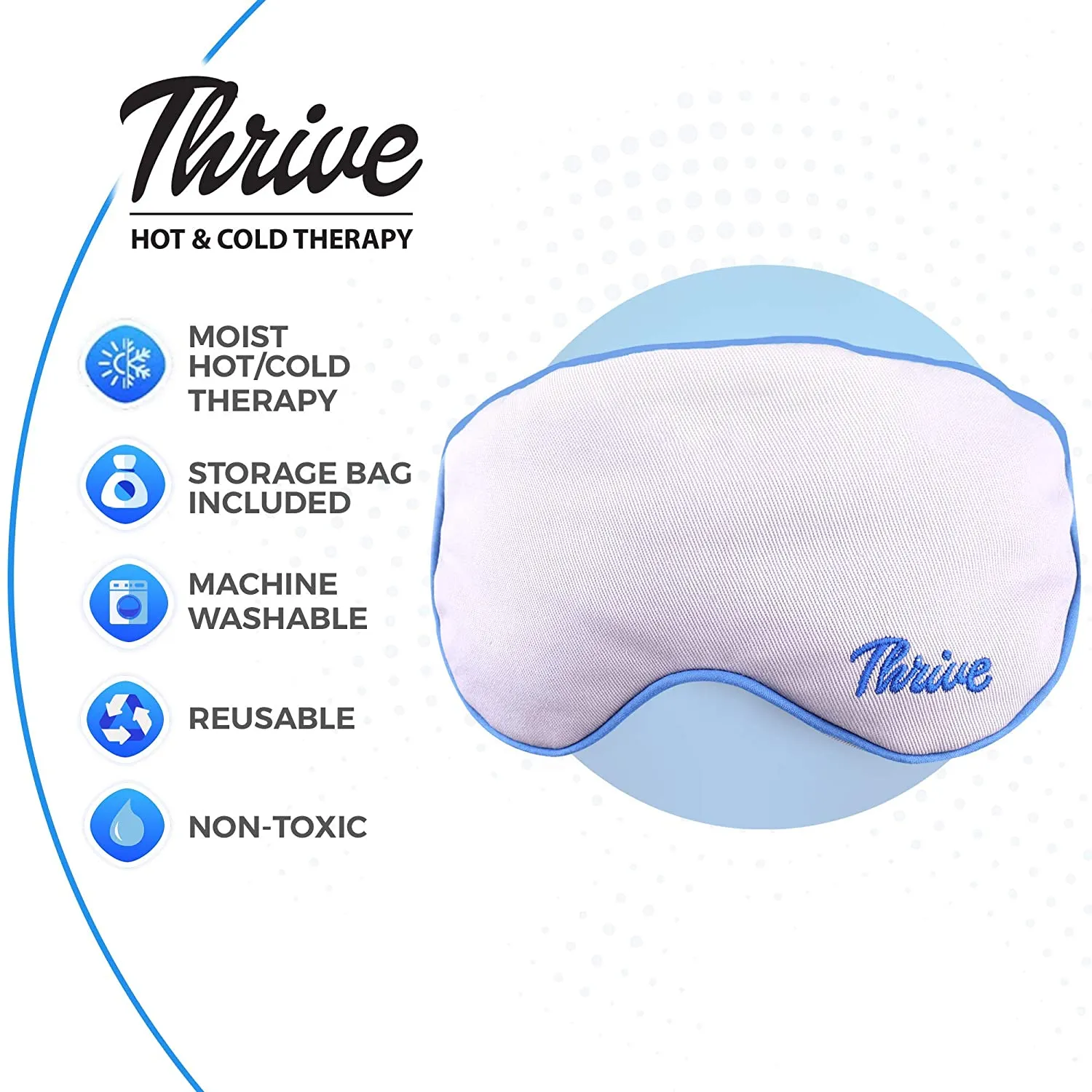 Thrive Warm & Cold Eye Compress for Dry Eyes and Eye Care