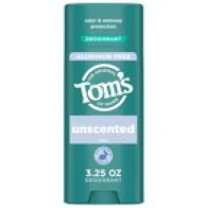 Tom's Of Maine - Deodorant Stick Unscented - Case Of 6 - 3.25 Ounces