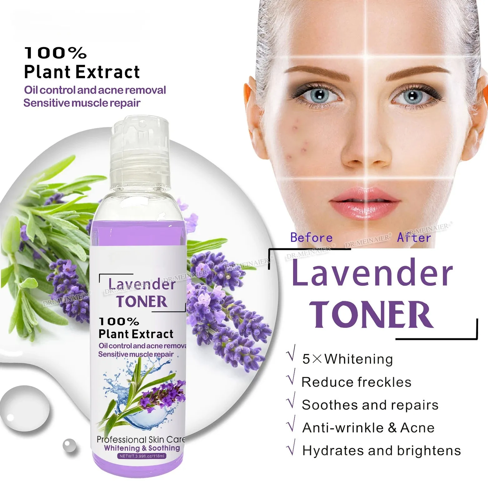 Toner Facial Moisturizing Moisturizing Firming Moisturizing Skin Softening Essence 118ml Whitening Collagen Supplement in Pakistan