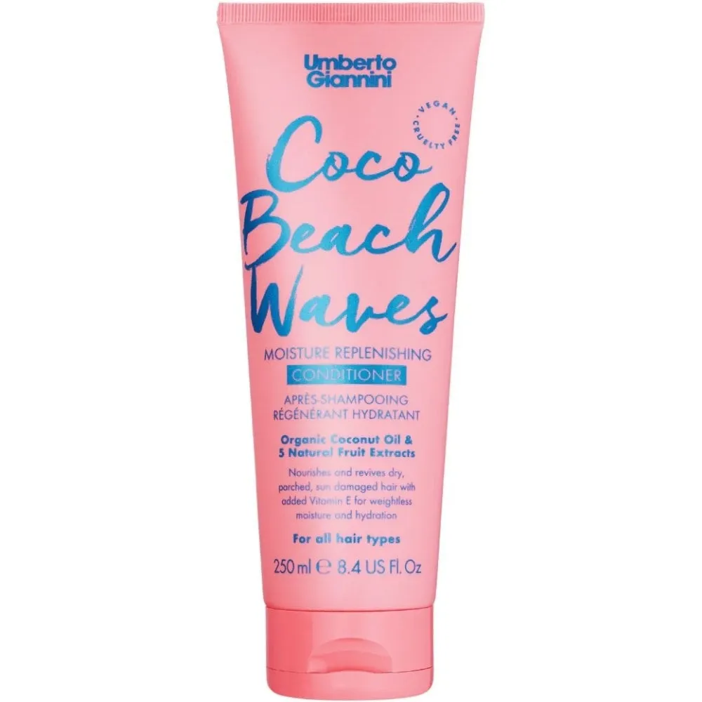 Umberto Giannini Coco Beach Waves Moisture Replenishing Shampoo & Conditioner Twin 2 x 250ml