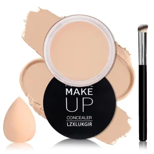 Under Eye Concealer for Dark Circles, Color Corrector, Full Coverage, Brightener, Pro Concealer for Mature Skin, Tattoo Cover Up Makeup (02 Light Cream)