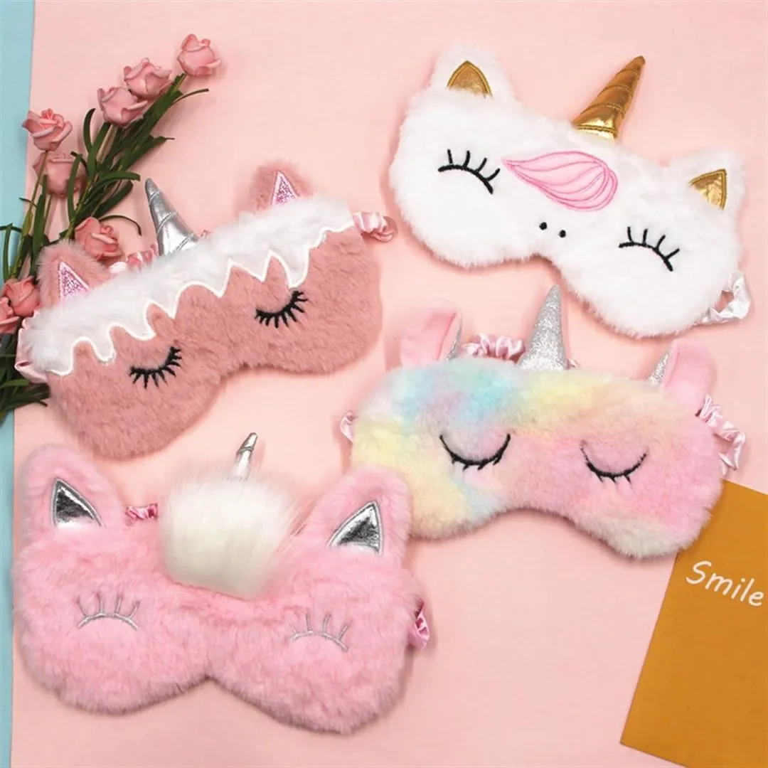 Unicorn Plush Eye Mask