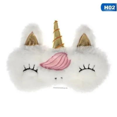 Unicorn Plush Eye Mask