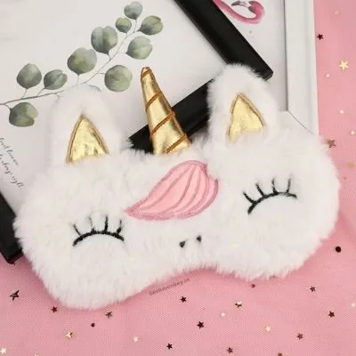 Unicorn Plush Eye Mask