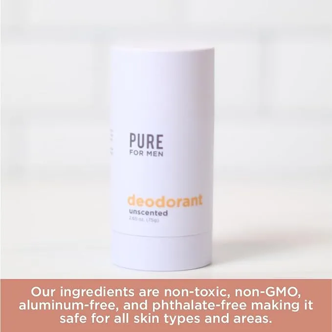 UNSCENTED DEODORANT BY PURE FOR MEN