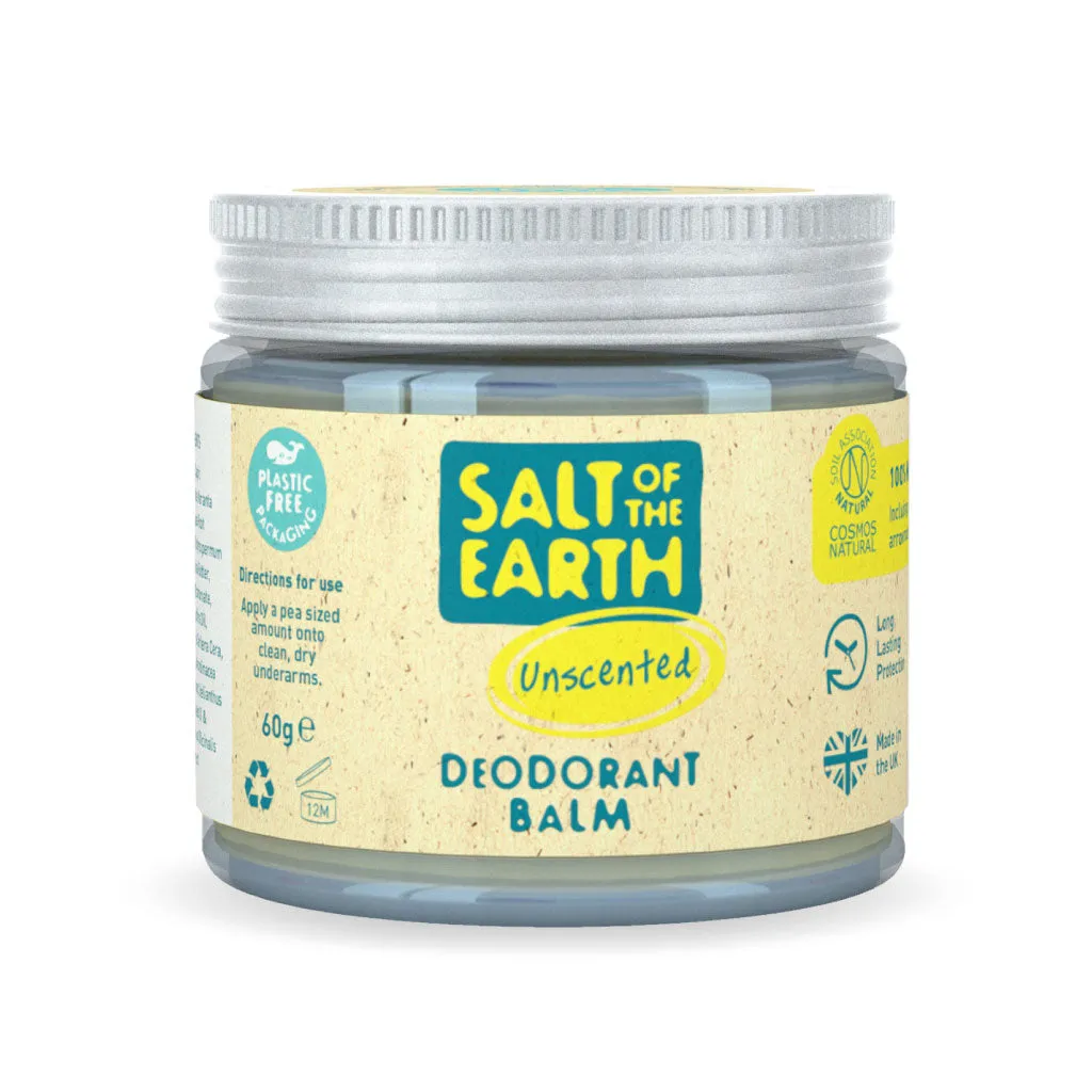 Unscented Natural Deodorant Balm - Plastic Free & Aluminium Free