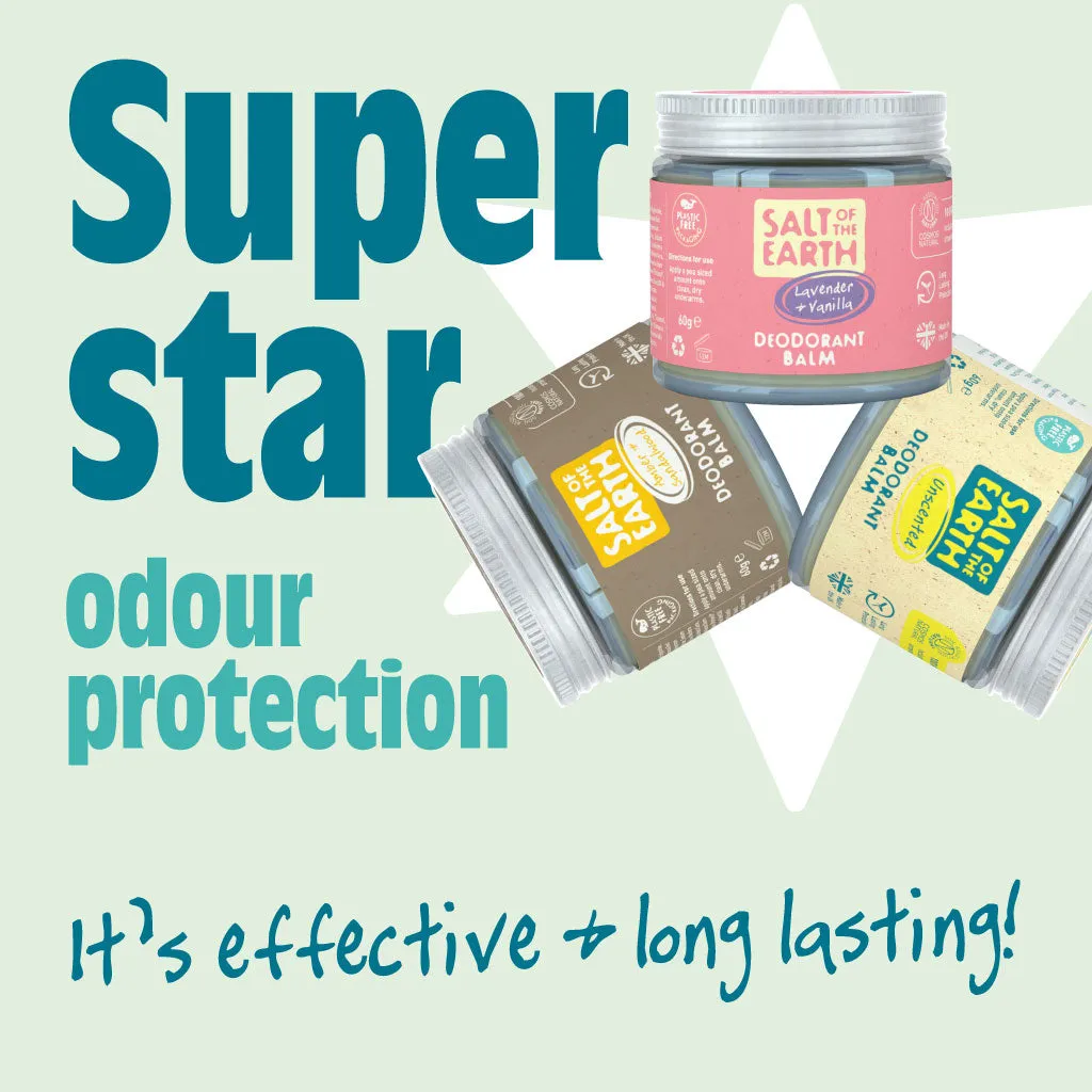 Unscented Natural Deodorant Balm - Plastic Free & Aluminium Free