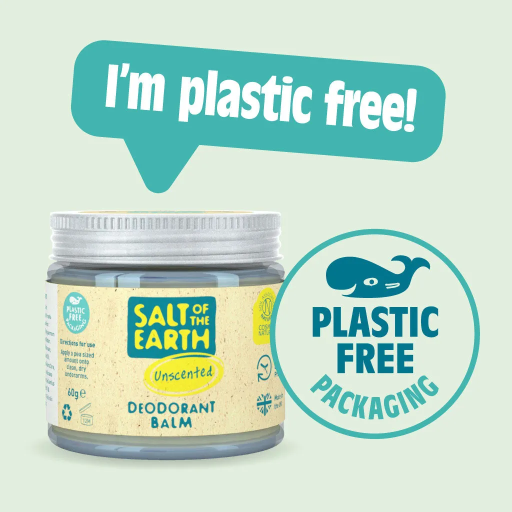 Unscented Natural Deodorant Balm - Plastic Free & Aluminium Free