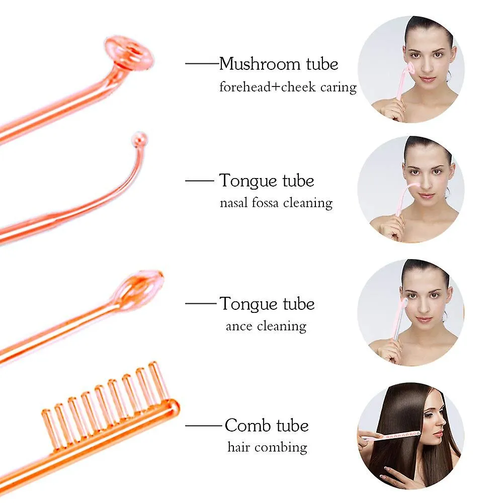 US Plug Electrode Facial Machine Spot Acne Remover Facial Skin Care Face Spa High Frequency Facial Massager Fa1260