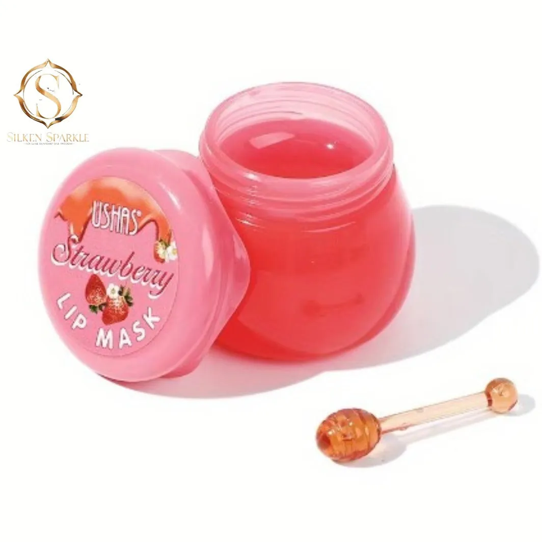 Ushas Strawberry Lip Mask – Exfoliating & Moisturizing Lip Treatment
