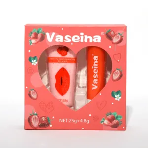 Vaseina Strawberry Water Moisturizing Lip Scrub   Lip Balm - 25g 4.8g