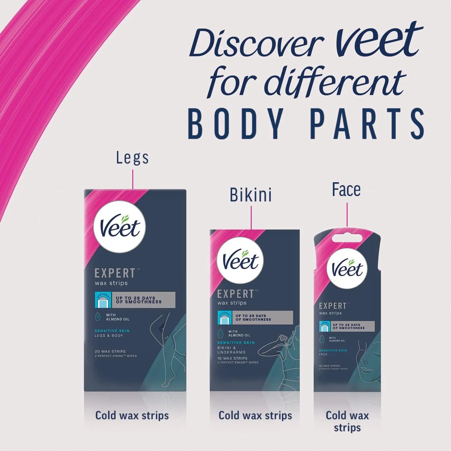 Veet Expert Wax Strips Bikini Sensitive 30S