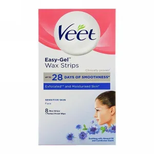 VEET FACE WAX STRIPS SENSITIVE SKIN 8PCS