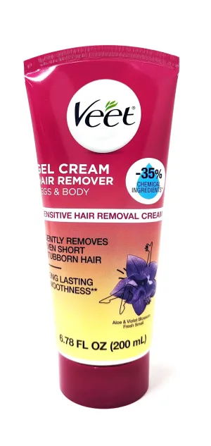 VEET gel cream hair remover legs & body sensitive hair remover كريم ازالة الشعر للقدمين والجسم من فيت