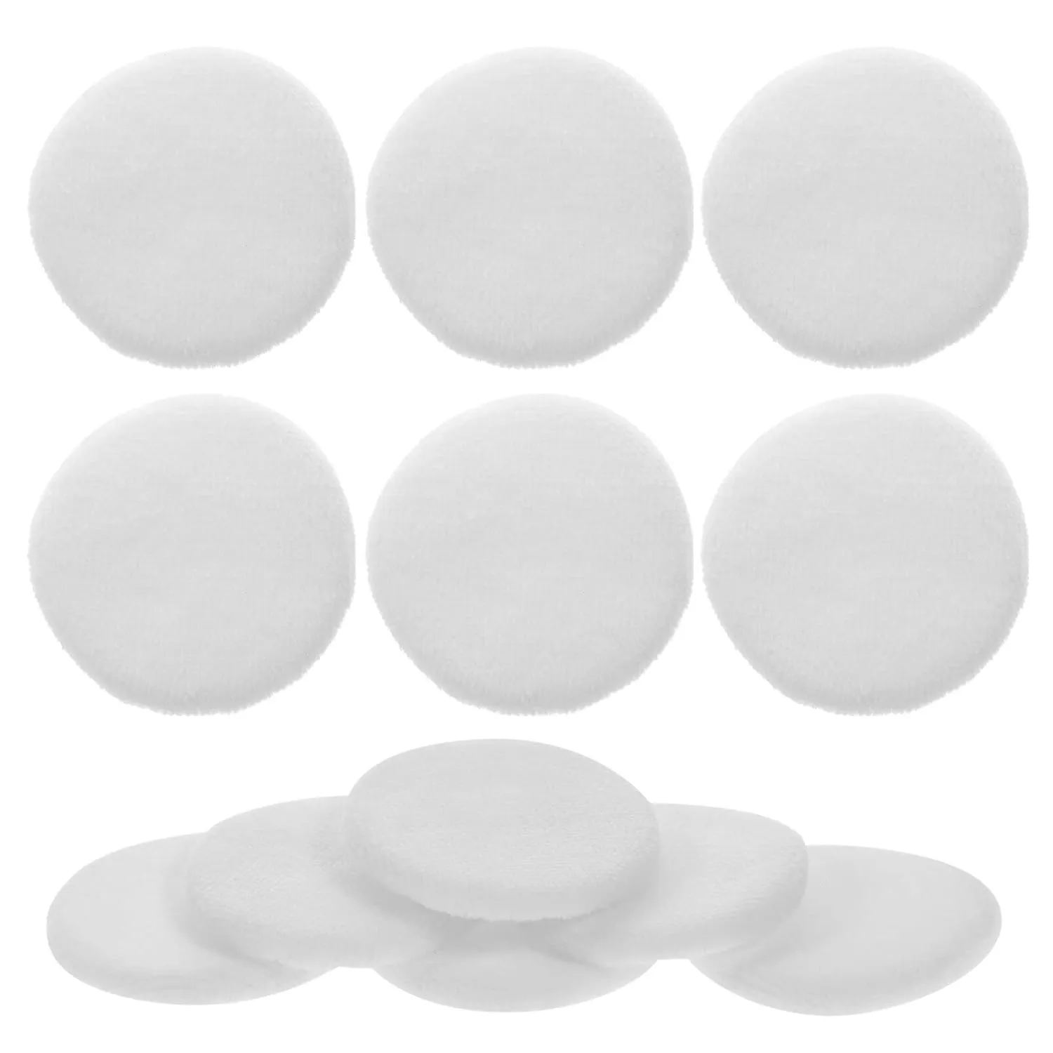 Velvet Puff Makeup Rounds Pads 12pcs Mini Sponges for Face Powder Puff Set Round Makeup Pads Gentle Comfortable for Skin