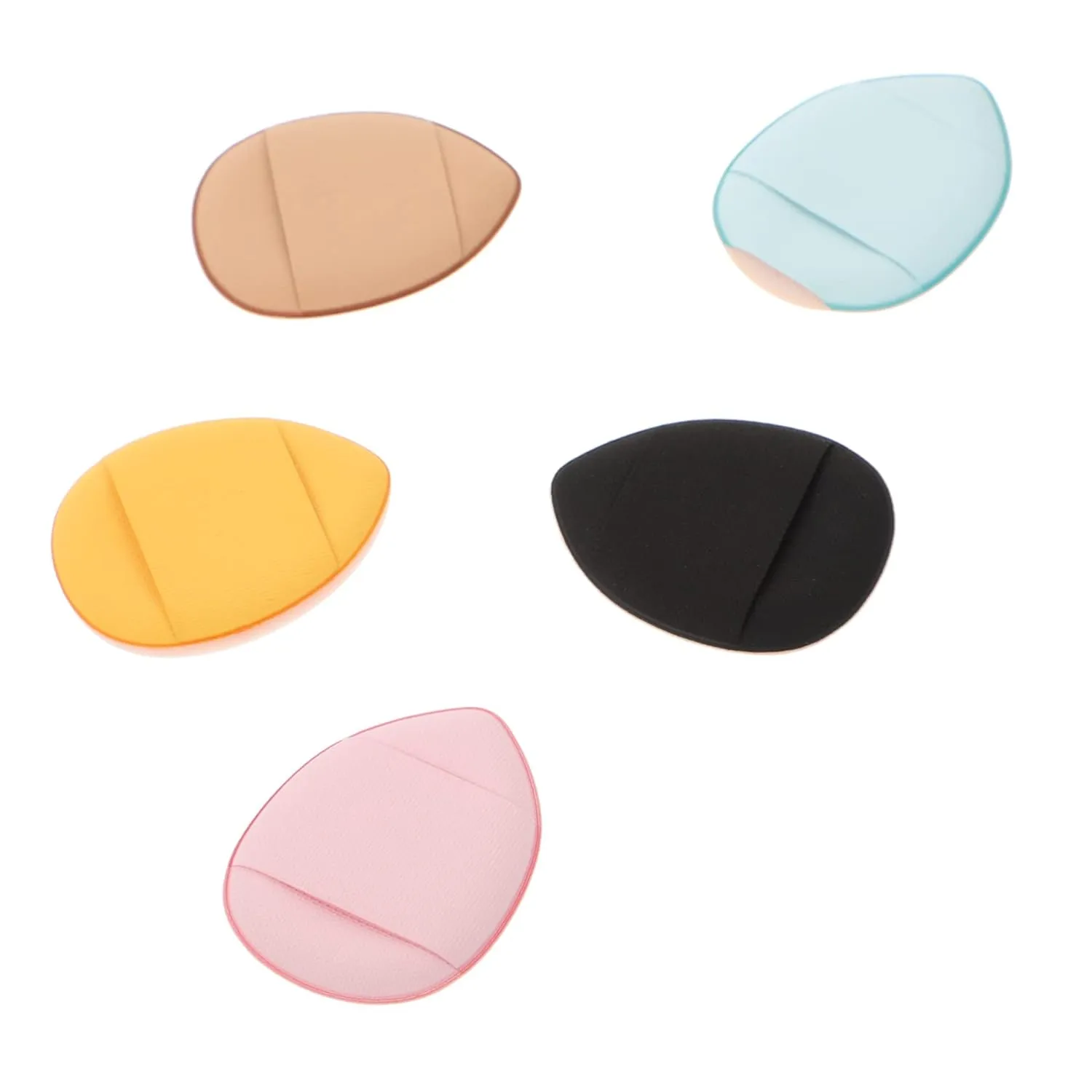 VICASKY 1set Mini Makeup Finger Facial Powder Puff Hydrophilic Cushions for Liquid and Dry Cosmetics Applicators for Foundation Blush and Loose Powder
